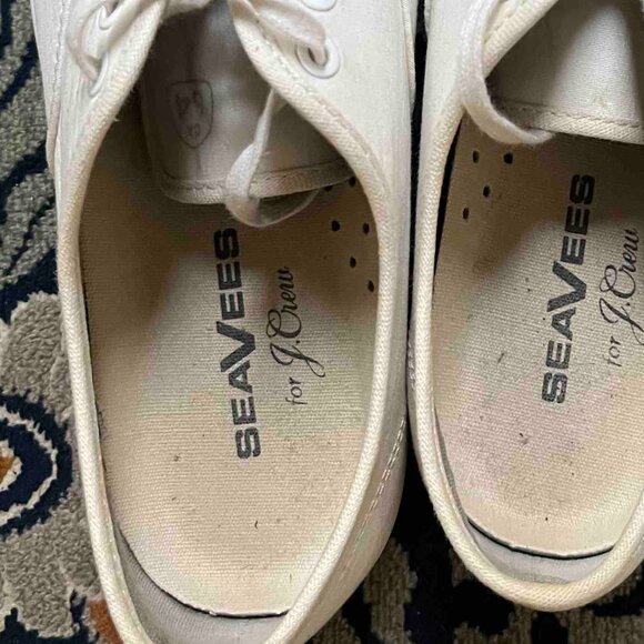 Sea Vees Whiite Canvas Sneakers for J.Crew size 7.5 - Picture 7 of 7